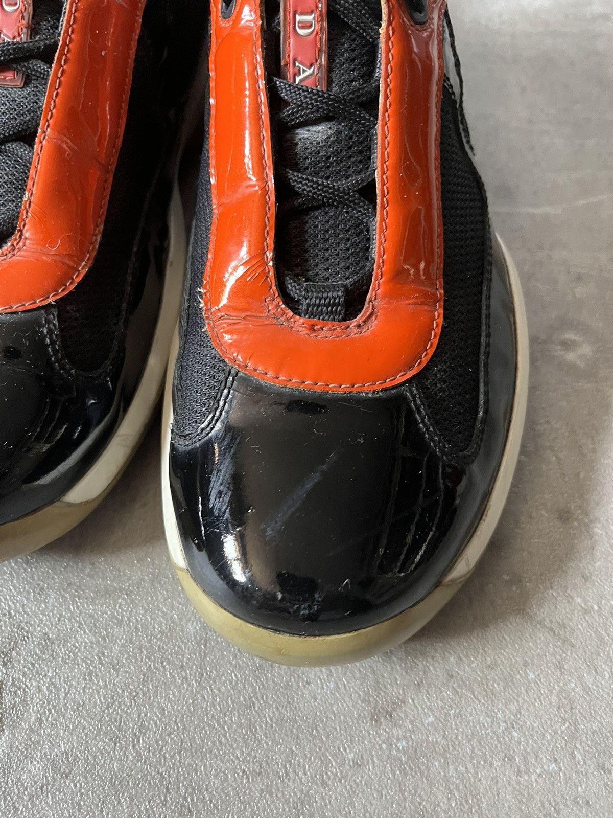 Prada Vintage Prada american cup low shoes orange navy Size US 9 / EU 42 - 4 Thumbnail