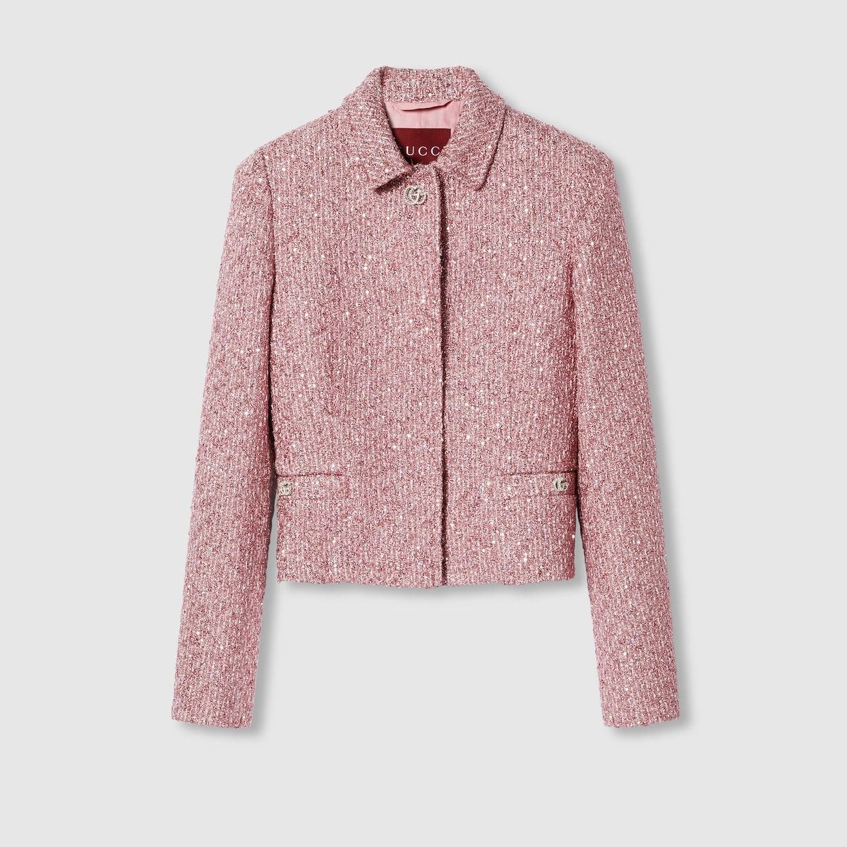 Gucci Gucci Sequined Lame Tweed Jacket SIZE 42 Size ONE SIZE - 1 Thumbnail
