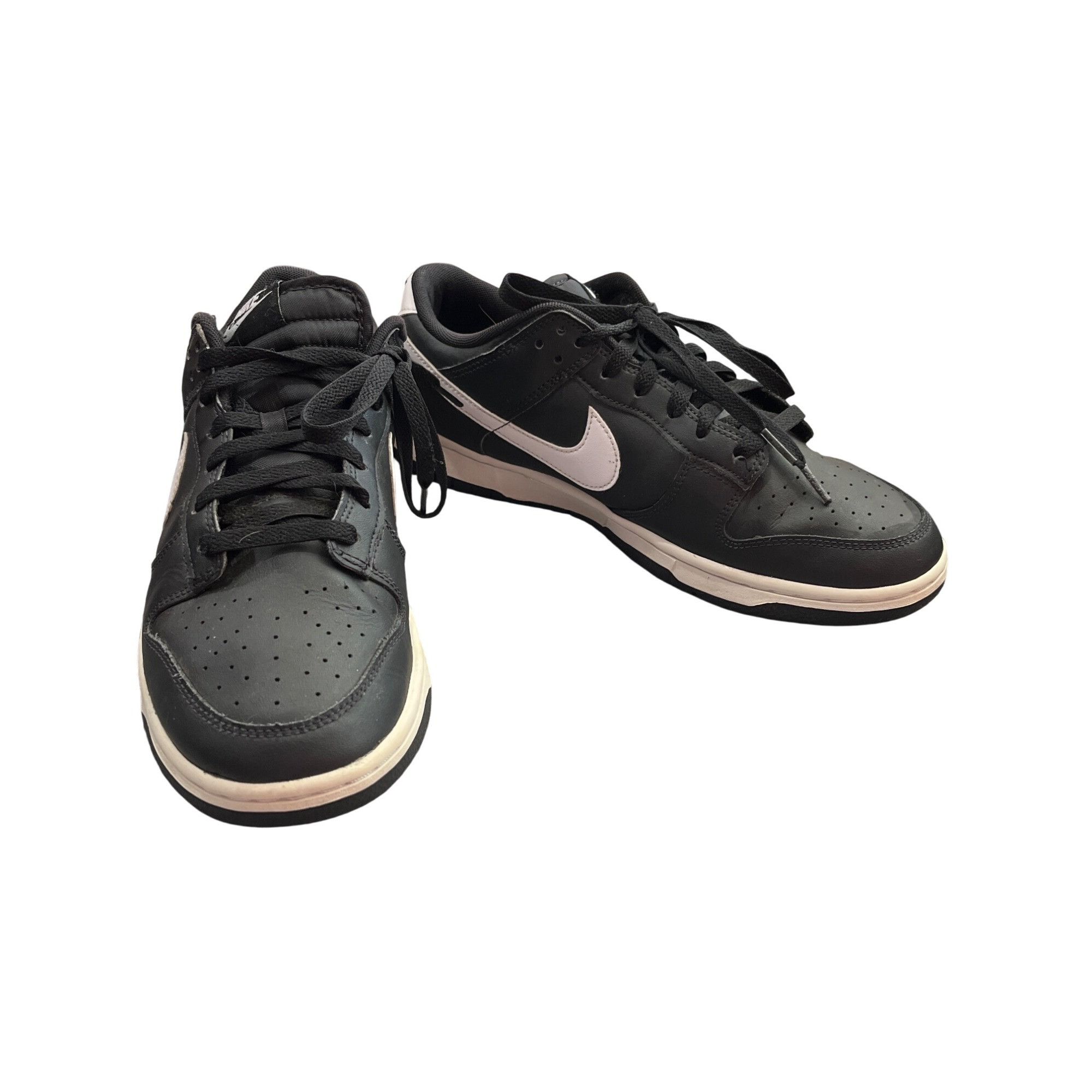 Nike Nike Mens Dunk Low Sneakers Black White Size 10 SKU 8954 Size US 10 / EU 43 - 1 Thumbnail