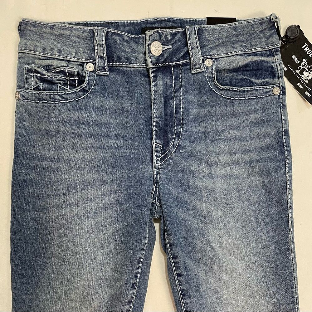 True Religion NWT New $199 True Religion HALLE BIG T SUPER SKINNY Jeans S Size 28" / US 6 / IT 42 - 9 Thumbnail