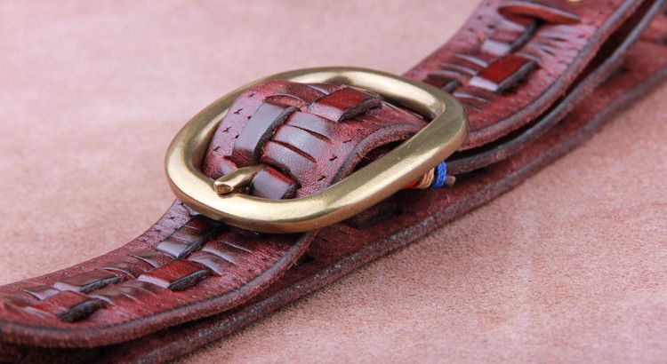 Japanese Brand × Vintage Rare Leather Braided Belt Size ONE SIZE - 3 Thumbnail