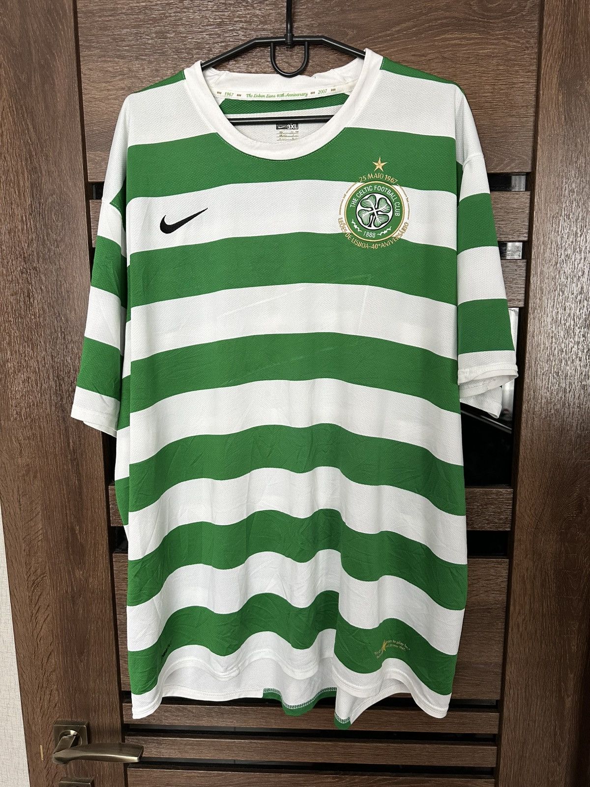 Nike 2007/2008 Nike Celtic Soccer Jersey T-Shirt Vintage Size US XXL / EU 58 / 5 - 2 Thumbnail