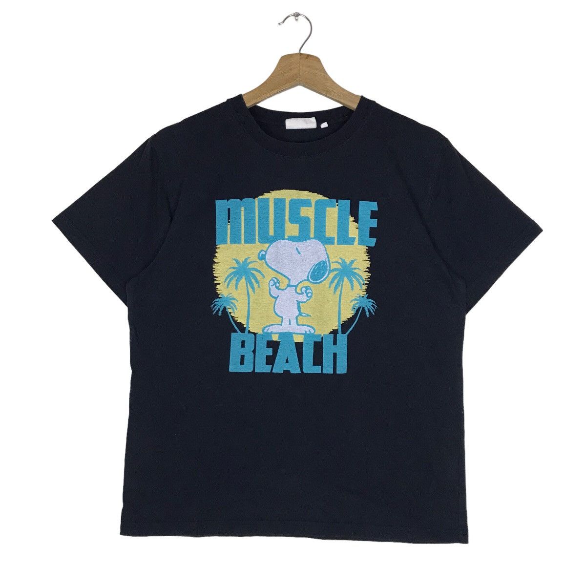 Peanuts Vintage Snoopy Peanuts Muscle Beach Tee Shirt Size US L / EU 52-54 / 3 - 1 Thumbnail