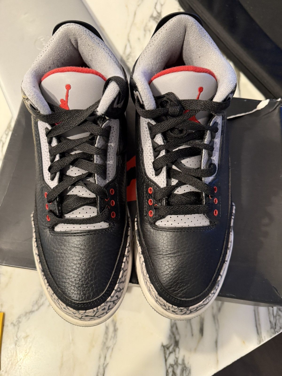Jordan Brand Air Jordan Retro 3 Black Cement 2018 Size US 8 / EU 41 - 4 Thumbnail