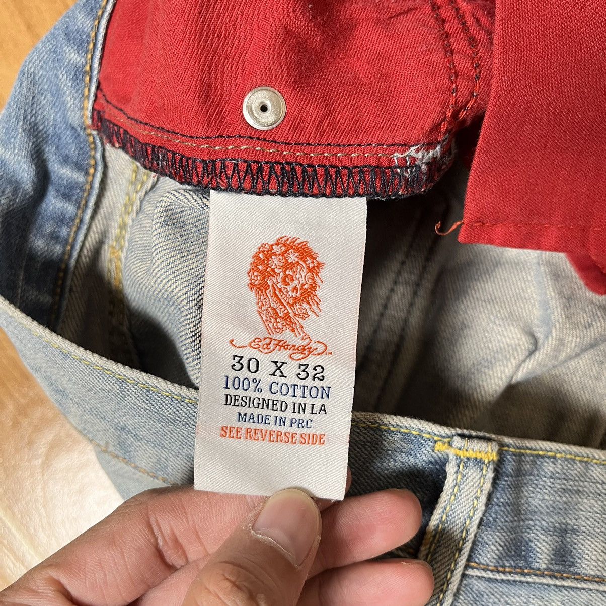 Ed Hardy Ed Hardy Denim Baggy Pants Size US 30 / EU 46 - 12 Thumbnail