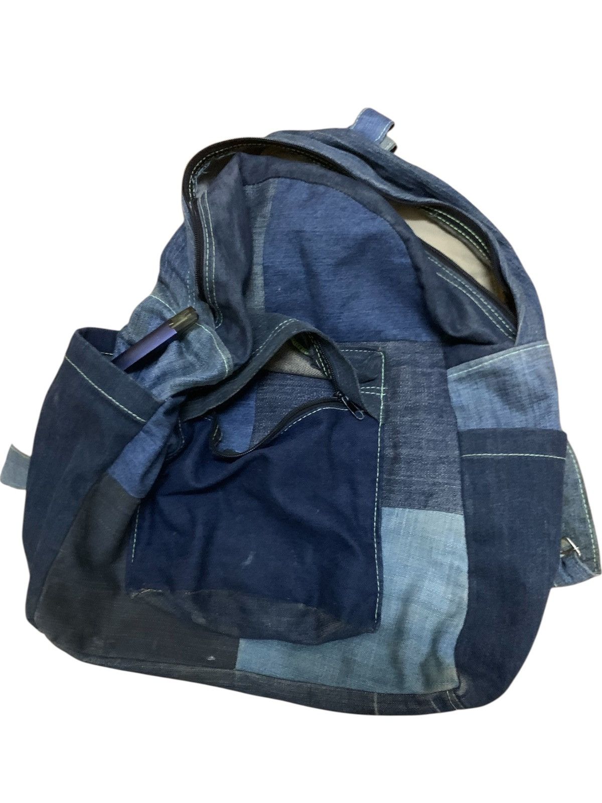 Other Unbrand backpack Patchwork denim Custom Size ONE SIZE - 6 Thumbnail