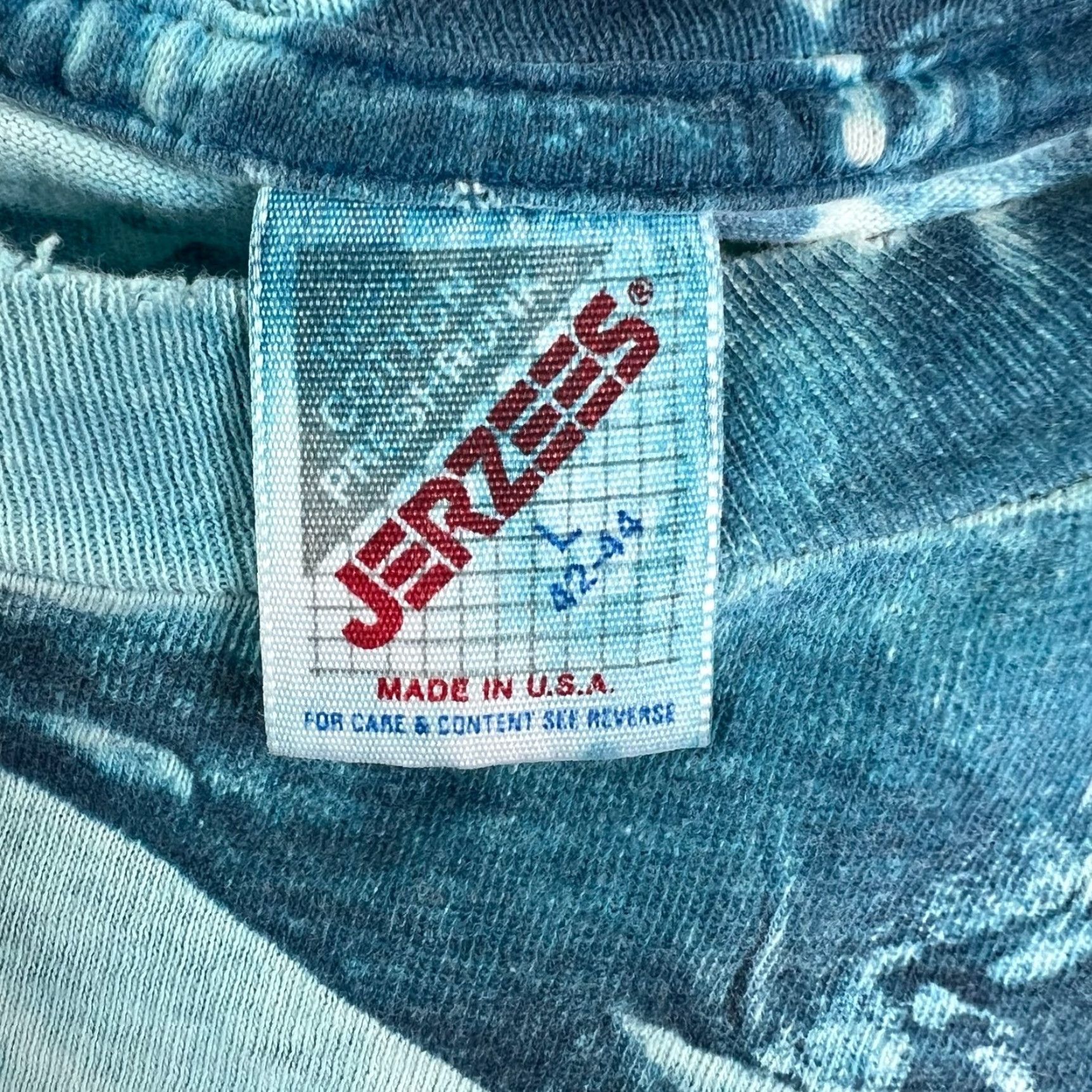 Jerzees Ice Crystal Tie Dye T Shirt Adult Size L Blue Jerzees Size US L / EU 52-54 / 3 - 4 Thumbnail