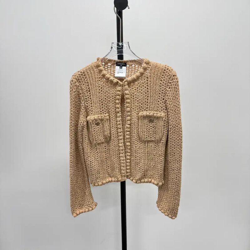 Chanel Chanel Light Purple Cotton Cardigan for Women 0089 Size XS / US 0-2 / IT 36-38 - 1 Thumbnail