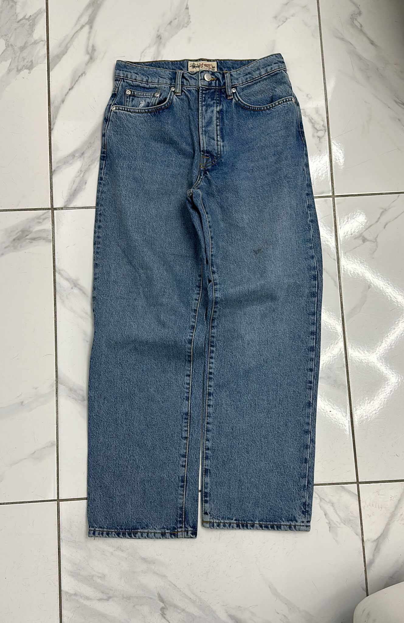Stussy × Vintage Stussy Classic Jean Denim Washed Blue Size 38