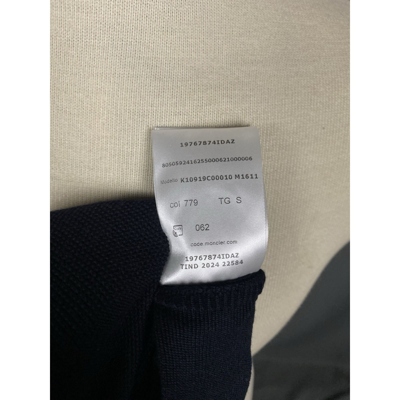 Moncler MINT! Moncler Men's Blue Cotton Cashmere Knitted Crewneck Sw Size US S / EU 44-46 / 1 - 19 Thumbnail