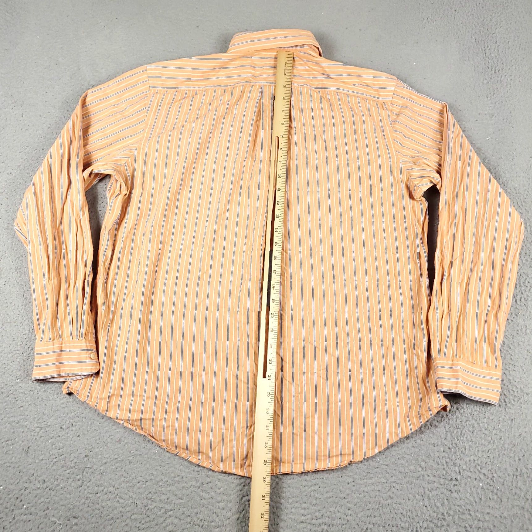 Ralph Lauren Ralph Lauren Shirt Mens XL Orange Striped Button-Up Long Sleeve Polo Style Button-Down Collared Classic Preppy Size US XL / EU 56 / 4 - 6 Thumbnail