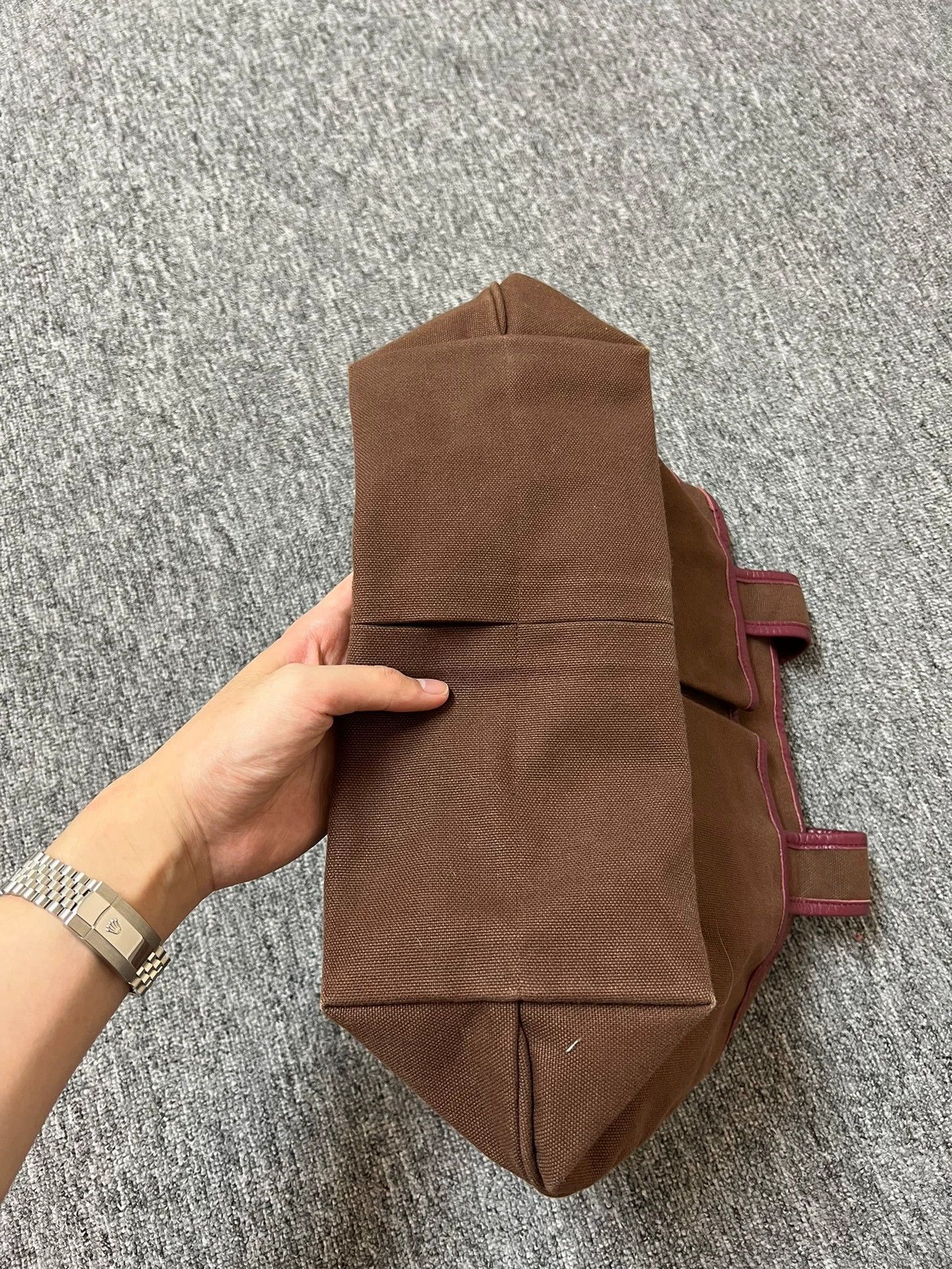 Yohji Yamamoto Yohji Yamamoto Colorblock Leather Tote Bag One Size Size ONE SIZE - 7 Thumbnail