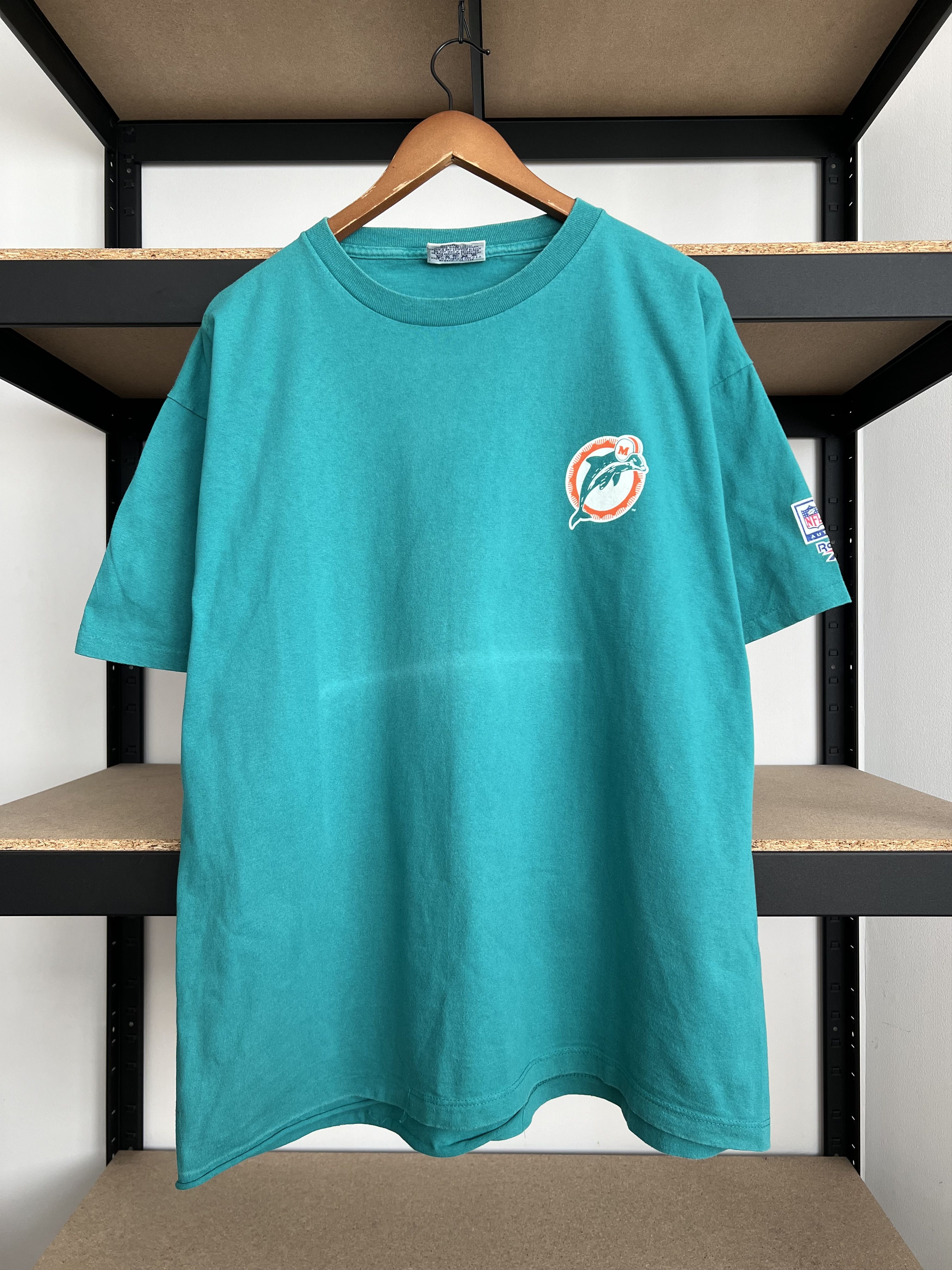 NFL Vintage 1999 Miami Dolphins Tour De Force NFL Reebok T-shirt Size US XL / EU 56 / 4 - 2 Thumbnail