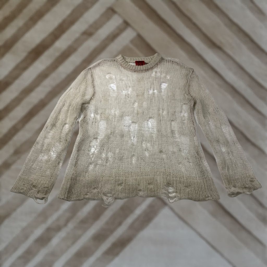 Marc Jacobs Heaven by Marc Jacobs x Deftones Sweater Unisex Adults M Crew Neck Ivory Grunge Ultra Rare Collab Women’s Medium Size M / US 6-8 / IT 42-44 - 1 Thumbnail