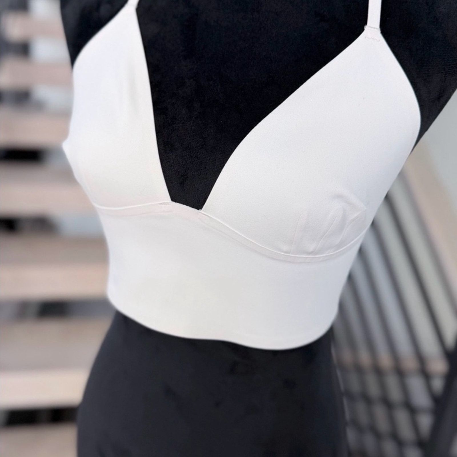 Other New Deep V White Strappy Crop Top size S Size S / US 4 / IT 40 - 2 Thumbnail