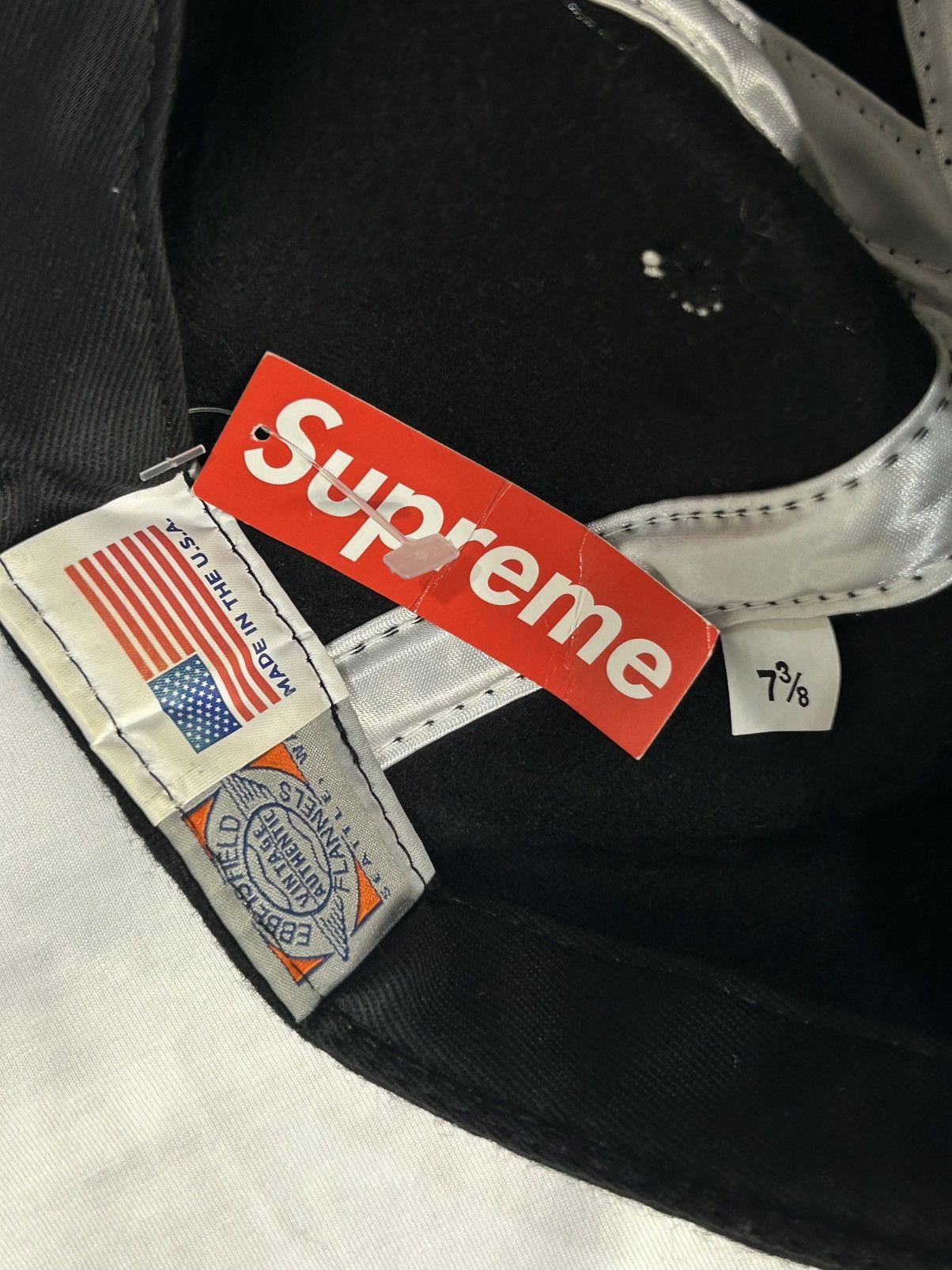 Supreme Supreme Boiled Wool “S” Logo Black Cap / Hat Size 7 3/8 NEW Size ONE SIZE - 6 Thumbnail