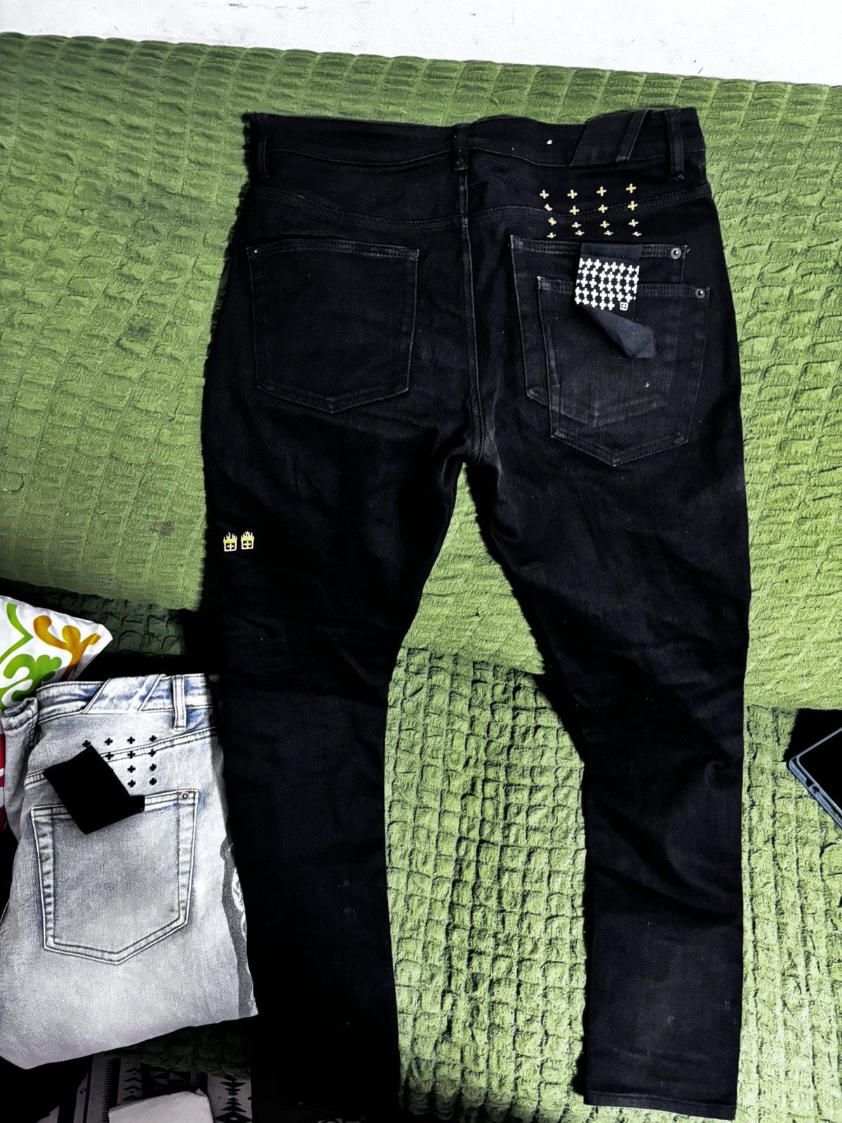 Ksubi × Travis Scott 💊KSUBI X TRAVIS SCOTT BLACK FLAME CHITCH JEAN💊 Size US 31 - 4 Thumbnail