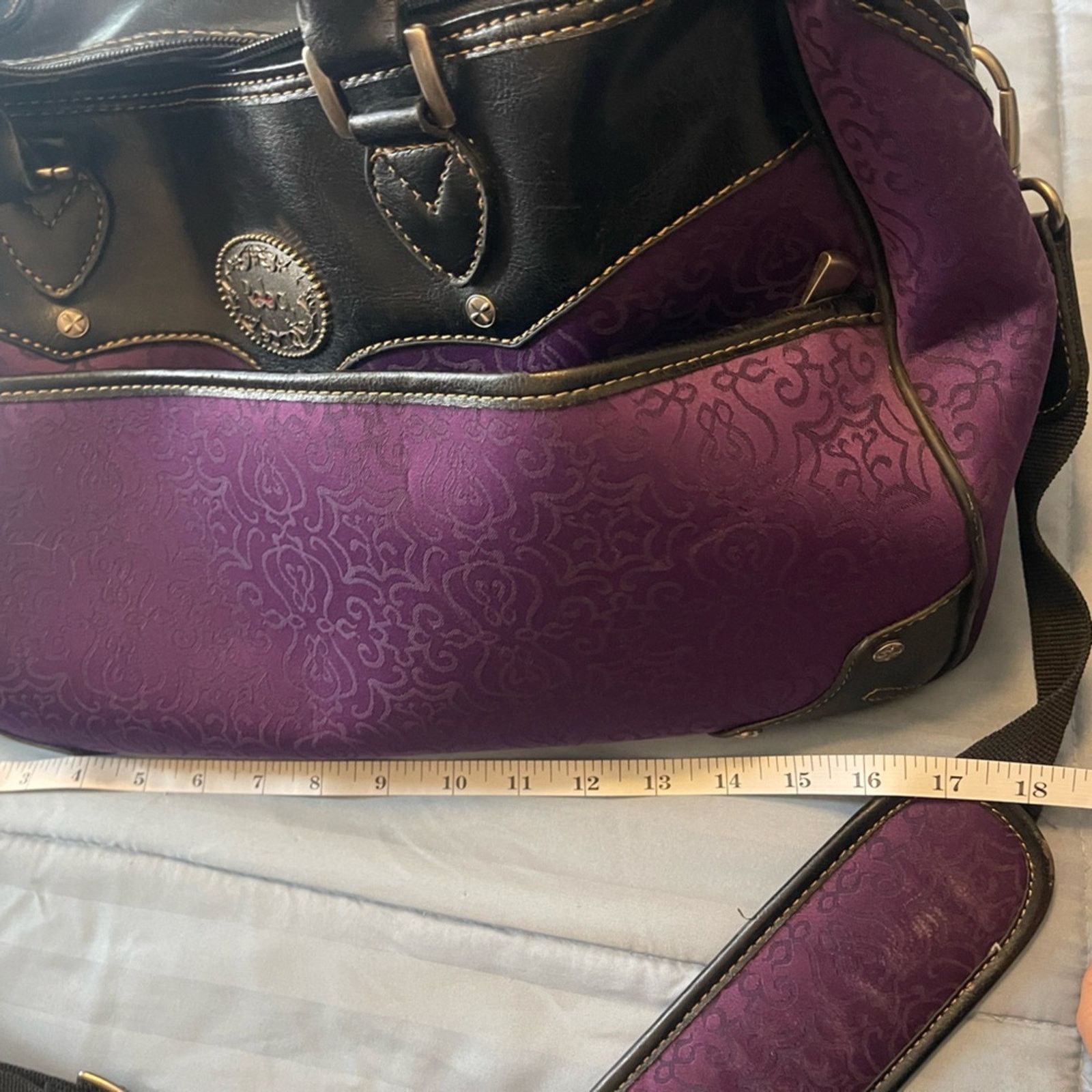 Rebel8 Elegant Reba Purple and Black Women's Bag Size ONE SIZE - 3 Thumbnail