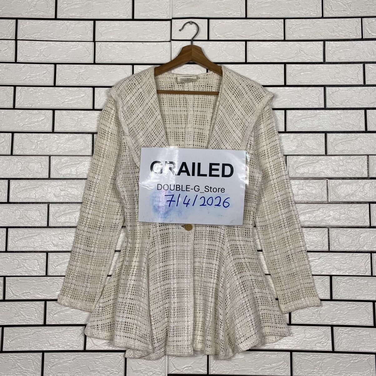 Japanese Brand Hollywood Movie Knit Net Button Sweater Issey Miyake Size US M / EU 48-50 / 2 - 1 Thumbnail