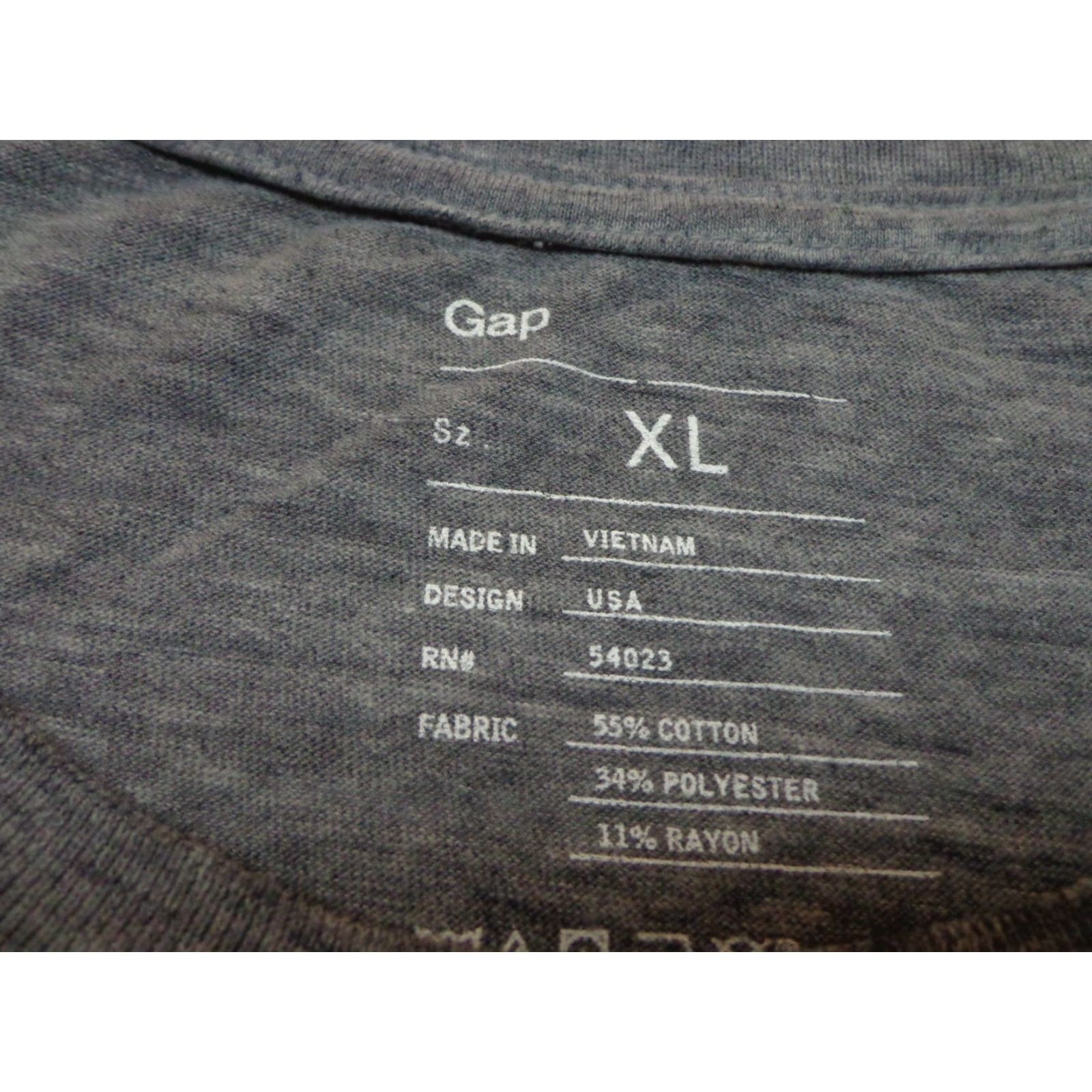 Gap Gap T-Shirt Shirt XL Unisex Adults Gray Heather Gap Spirit of 1969 Regular Crew Neck Short Sleeve Pockets VINTAGE? Size US XL / EU 56 / 4 - 4 Thumbnail