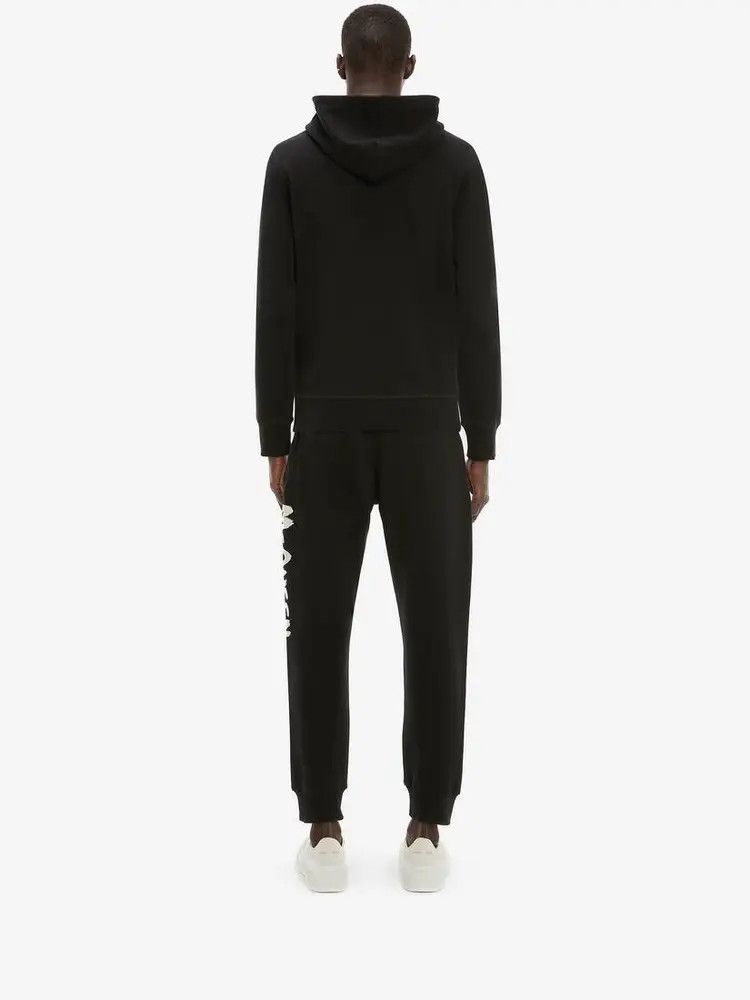 Alexander McQueen o1w1db10925 Graffiti Hooded Sweatshirt in Black Size US L / EU 52-54 / 3 - 4 Thumbnail