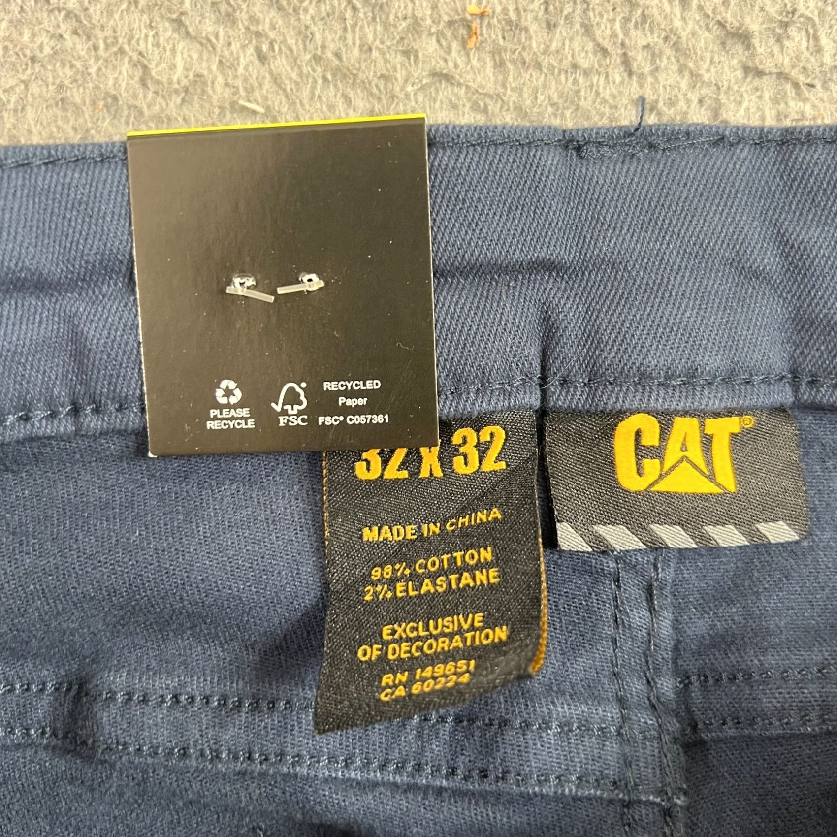 Vintage CAT Workwear Carpenter Pant Shirt? Size US 32 / EU 48 - 6 Thumbnail