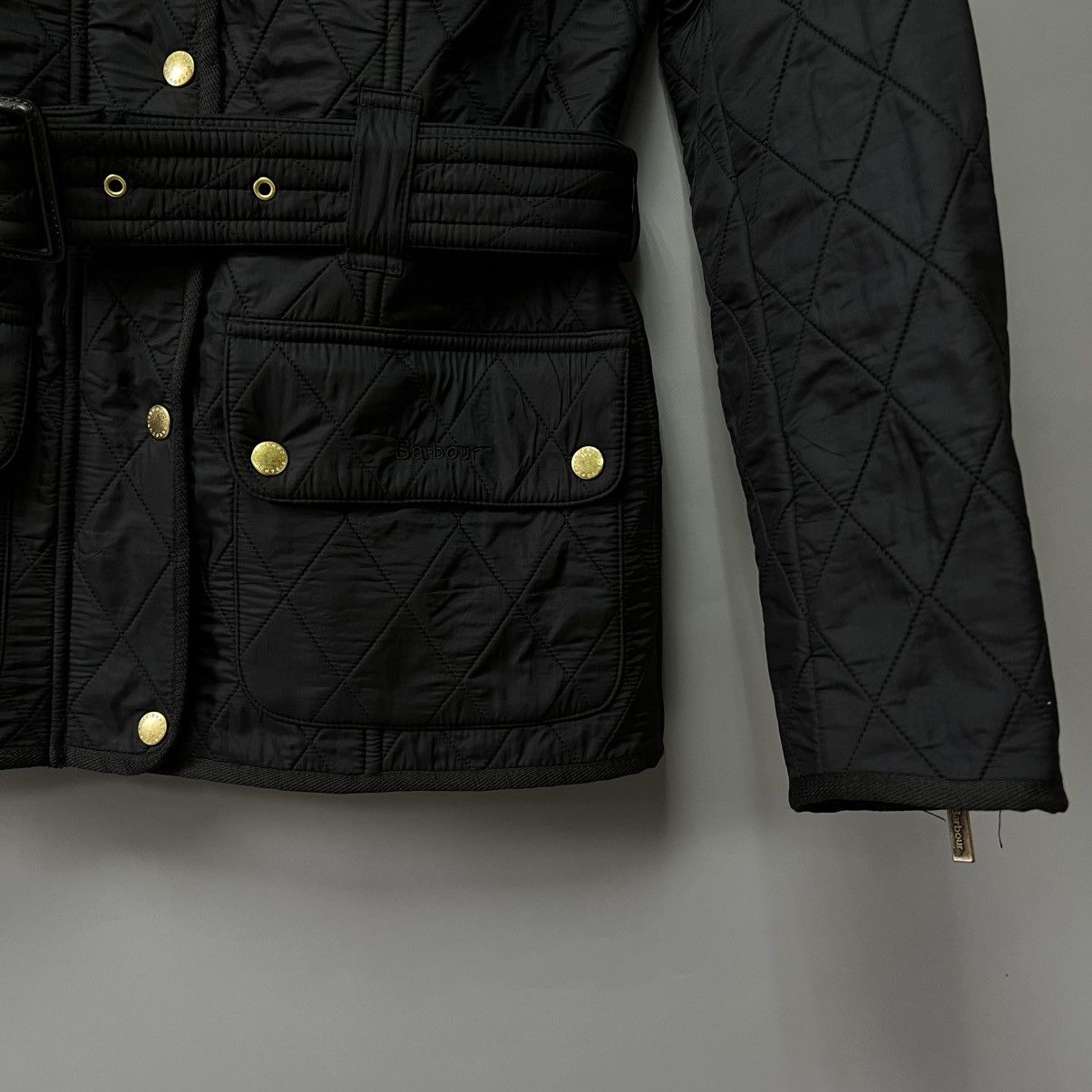 Barbour BARBOUR INTERNATIONAL Polar Quilted Jacket Belted Black Size M / US 6-8 / IT 42-44 - 6 Thumbnail