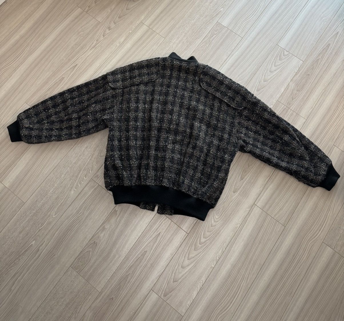Issey Miyake Issey Miyake x Tsumori Chisato 80s IS TEAM Logo Tweed Jacket Size US M / EU 48-50 / 2 - 3 Thumbnail