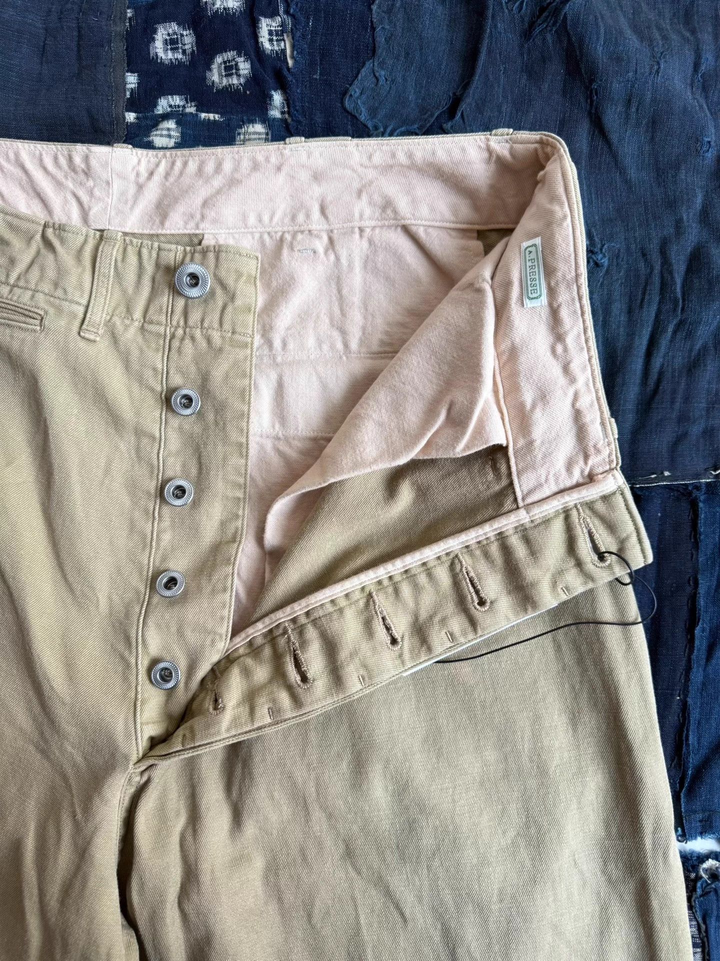 A.PRESSE A.PRESSE 25AW Vintage Chino Pants Beige 2 New Size US 31 - 6 Thumbnail
