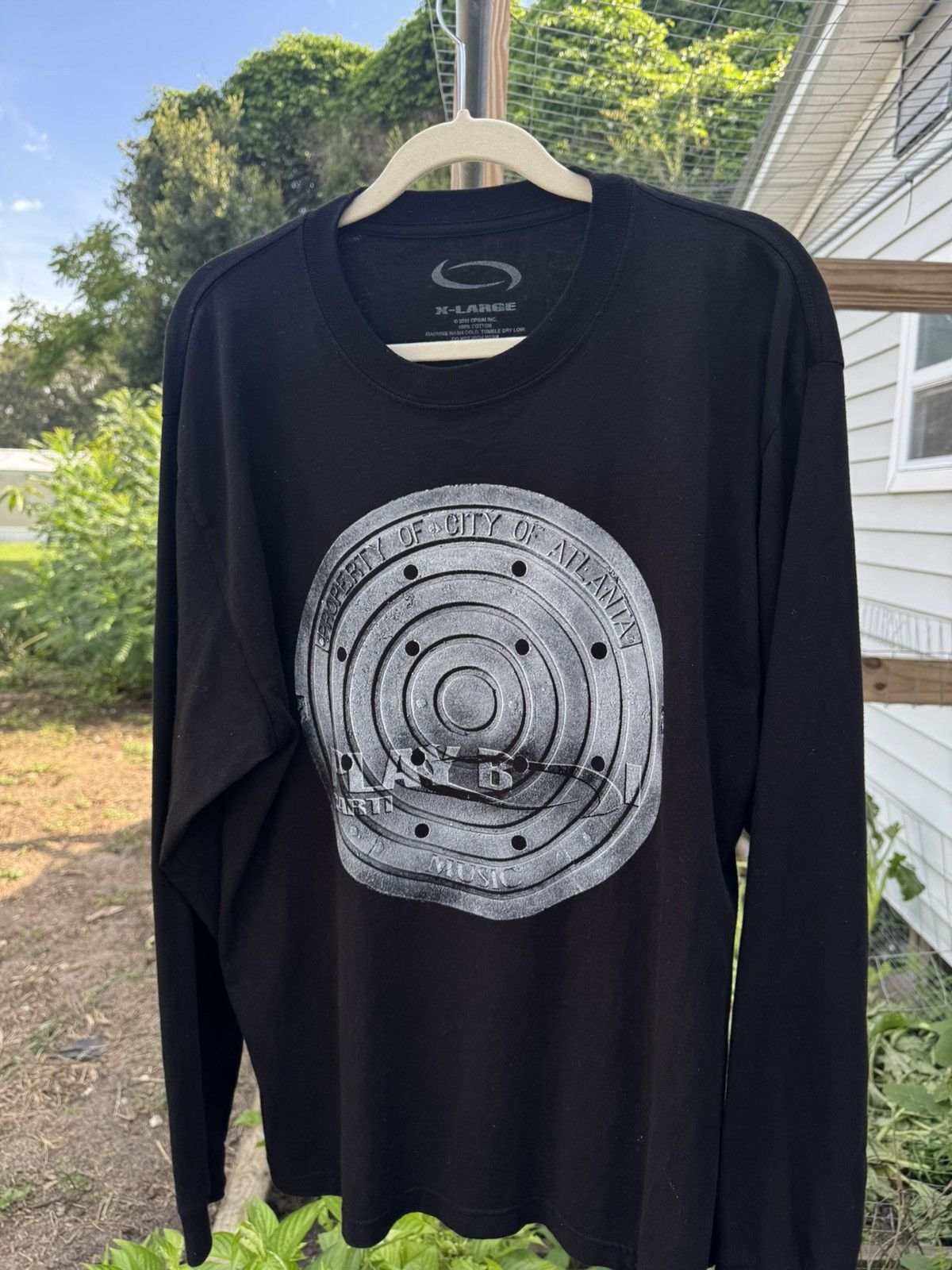 トップス playboi carti MANHOLE COVER LONG SLEEVE Playboi Carti I AM MUSIC Manhole Long Sleeve Tees Album Tour