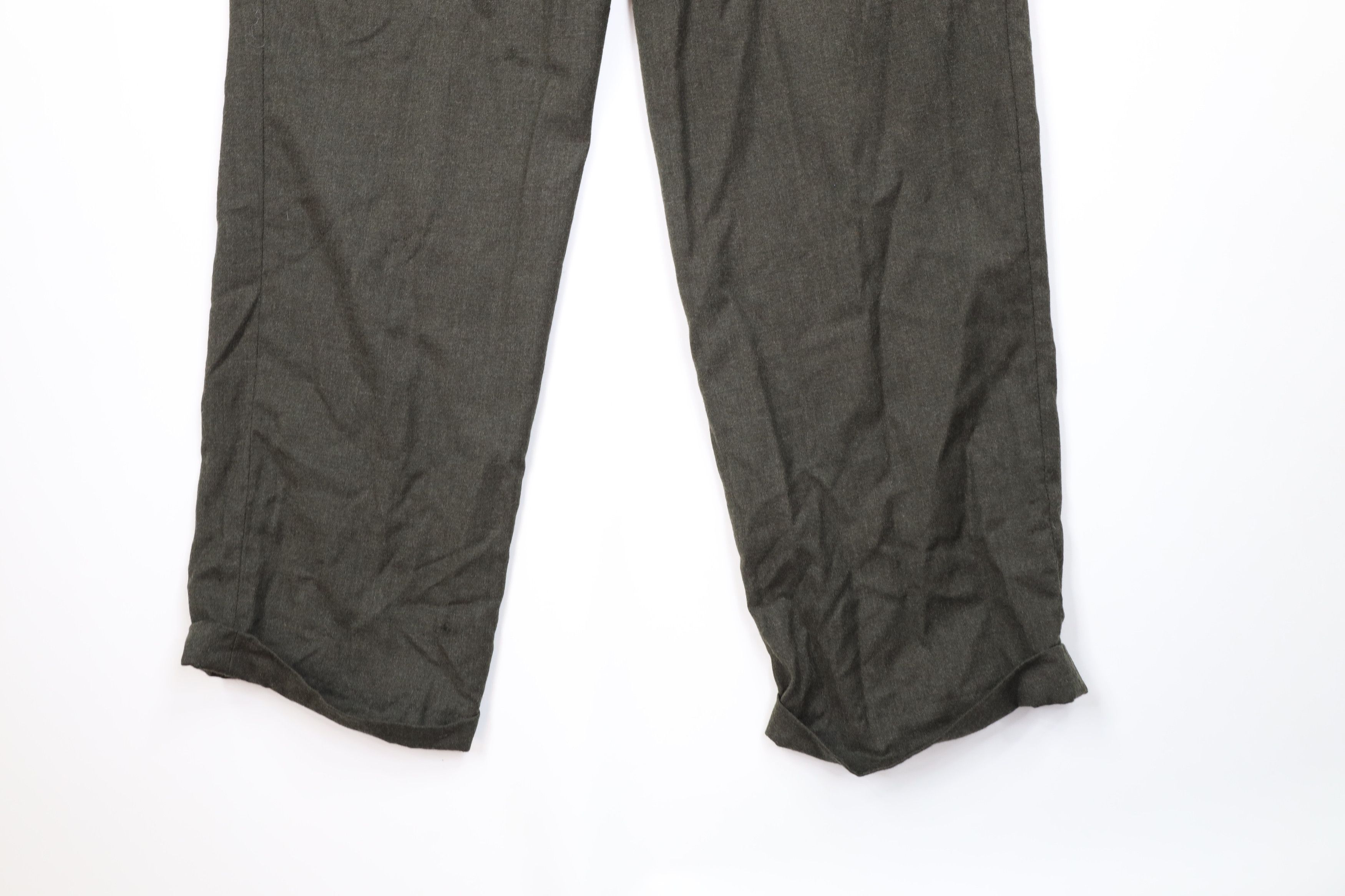 Ralph Lauren Vintage 90s Chaps Ralph Lauren Wide Leg Chino Pants Green Size US 34 / EU 50 - 11 Thumbnail