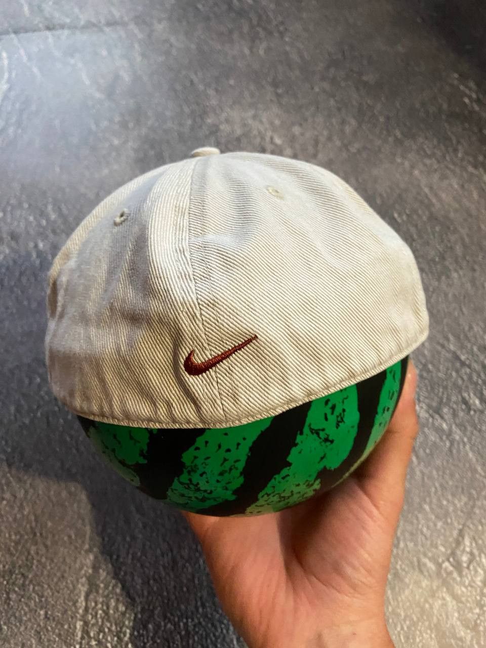 Nike Vintage Nike gray cap Size 32 - 4 Thumbnail