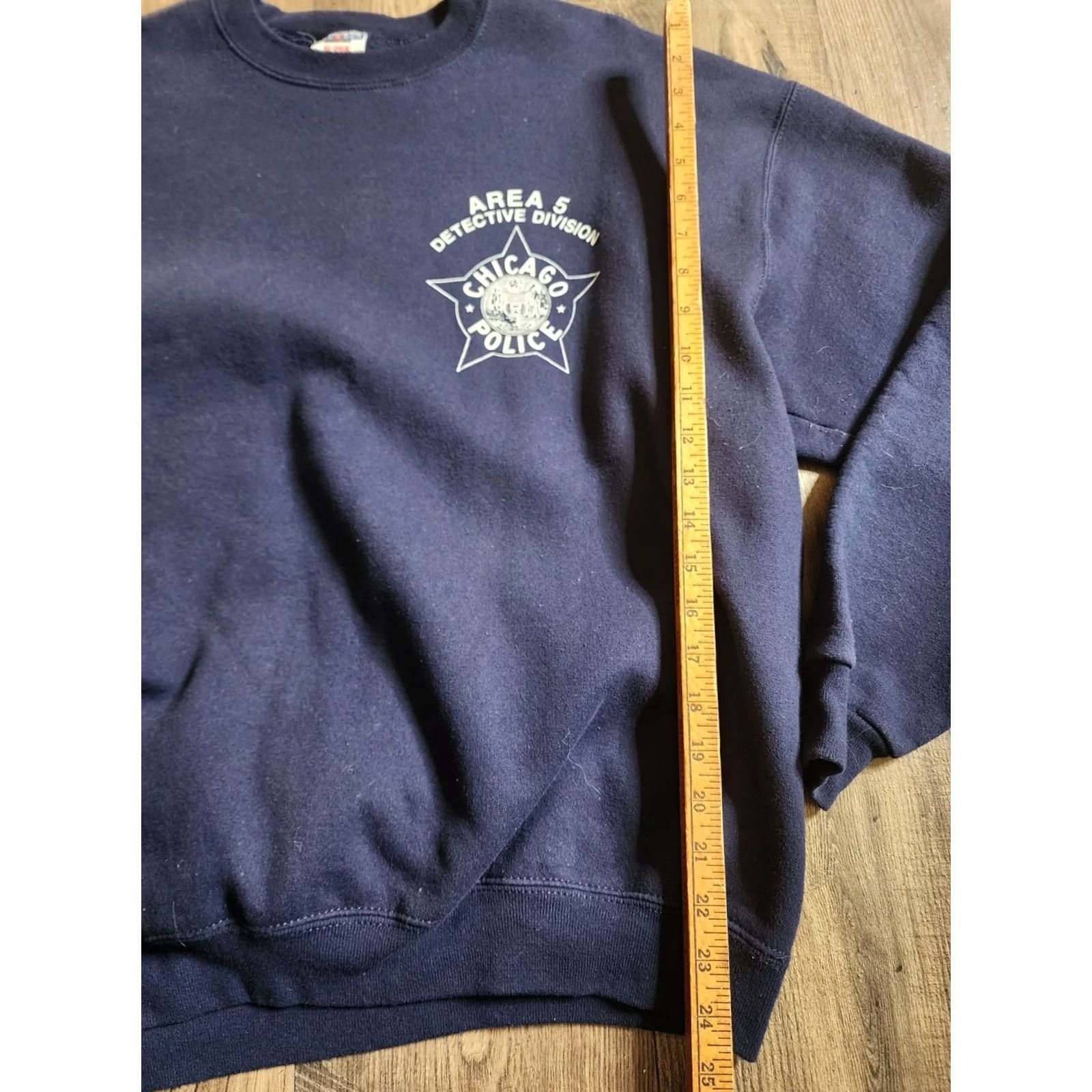Jerzees VINTAGE Mens XL Chicago Police Detective Area 5 Crewneck Sweatshirt Size US XL / EU 56 / 4 - 2 Thumbnail