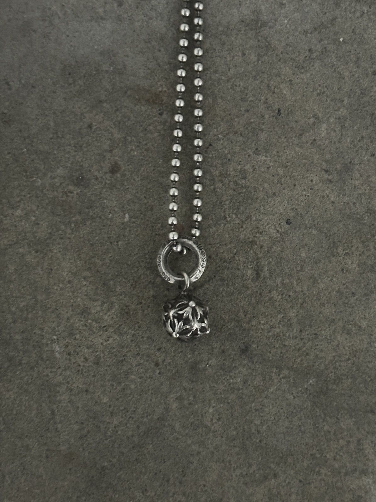 Chrome Hearts Pyramid plus ball necklace | Grailed
