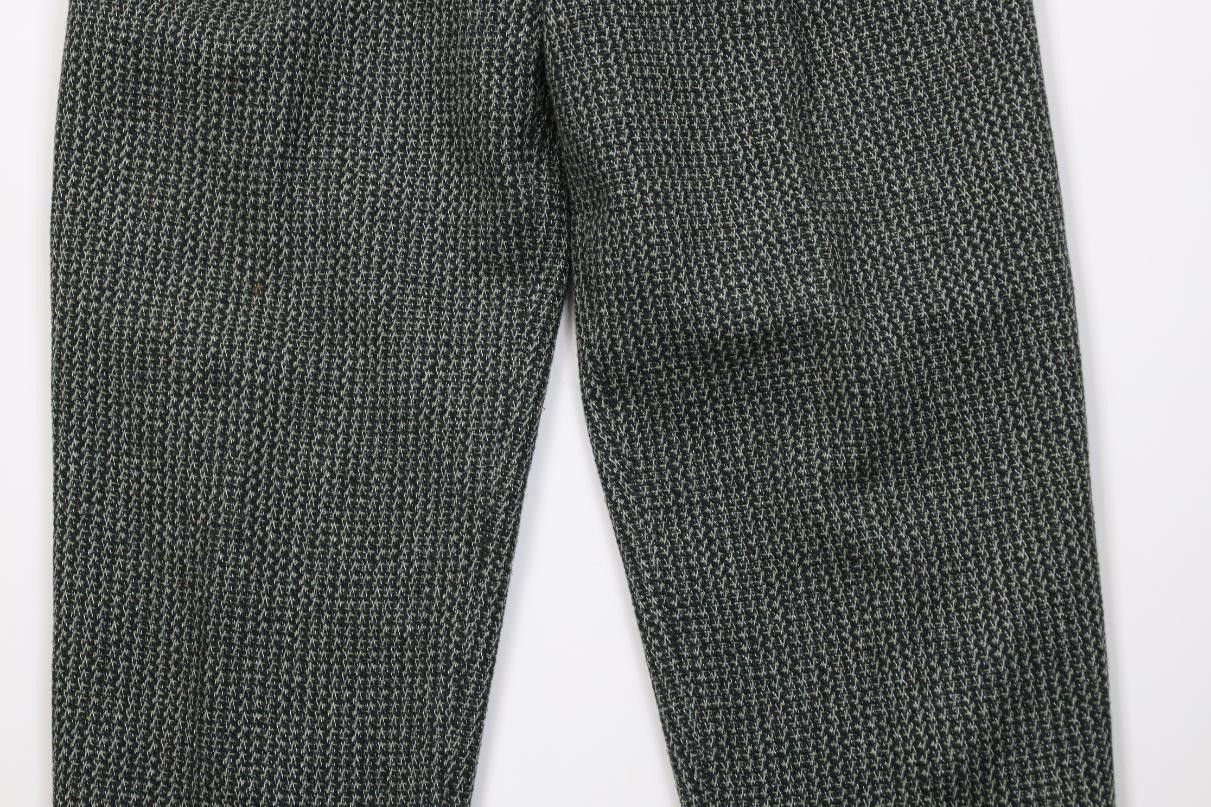 Vintage Vintage 90s Streetwear Knit High Waisted Chino Pants Green Size 27" / US 4 / IT 40 - 3 Thumbnail
