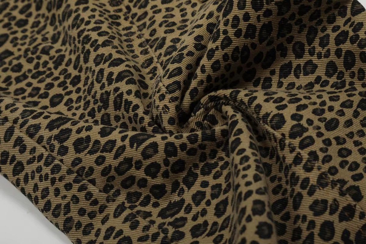 Japanese Brand Streetwear Leopard Trendy Loose Wide Leg Pants Jeans Size US 33 - 8 Thumbnail