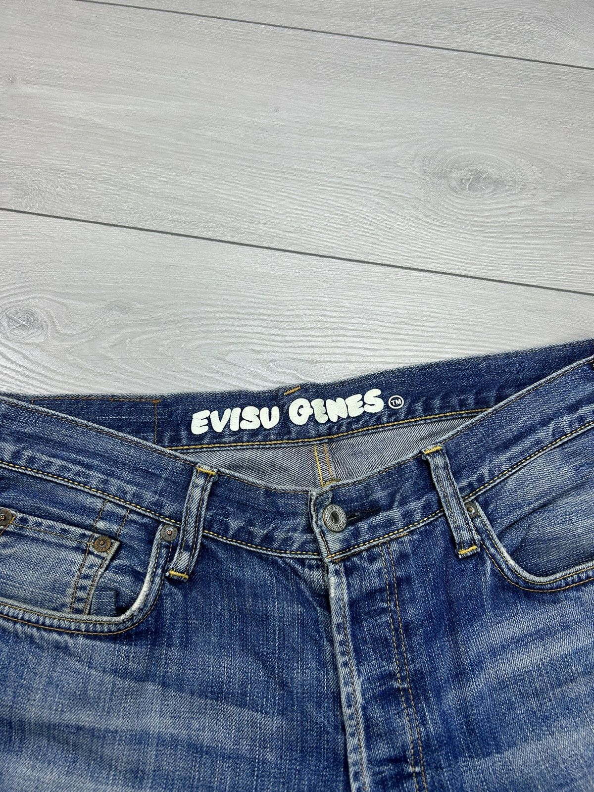 Japanese Brand × Vintage Evisu Vintage denim jeans size 34 Size US 34 / EU 50 - 6 Thumbnail