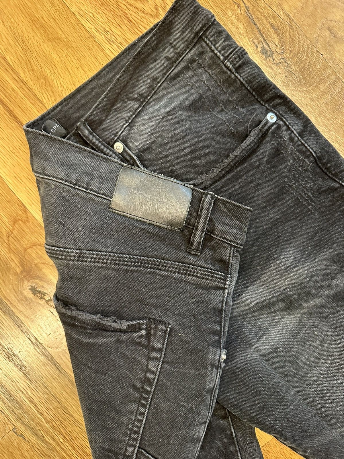 Purple Brand Purple Brand Knee Hole Black Denim Jeans Size 34 Size US 34 / EU 50 - 5 Thumbnail