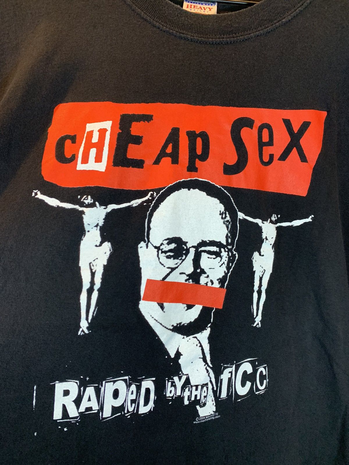 Band Tees × Vintage *RARE* Vintage Cheap Sex Raped By The FCC Punk Band T-Shirt Size US XL / EU 56 / 4 - 2 Thumbnail
