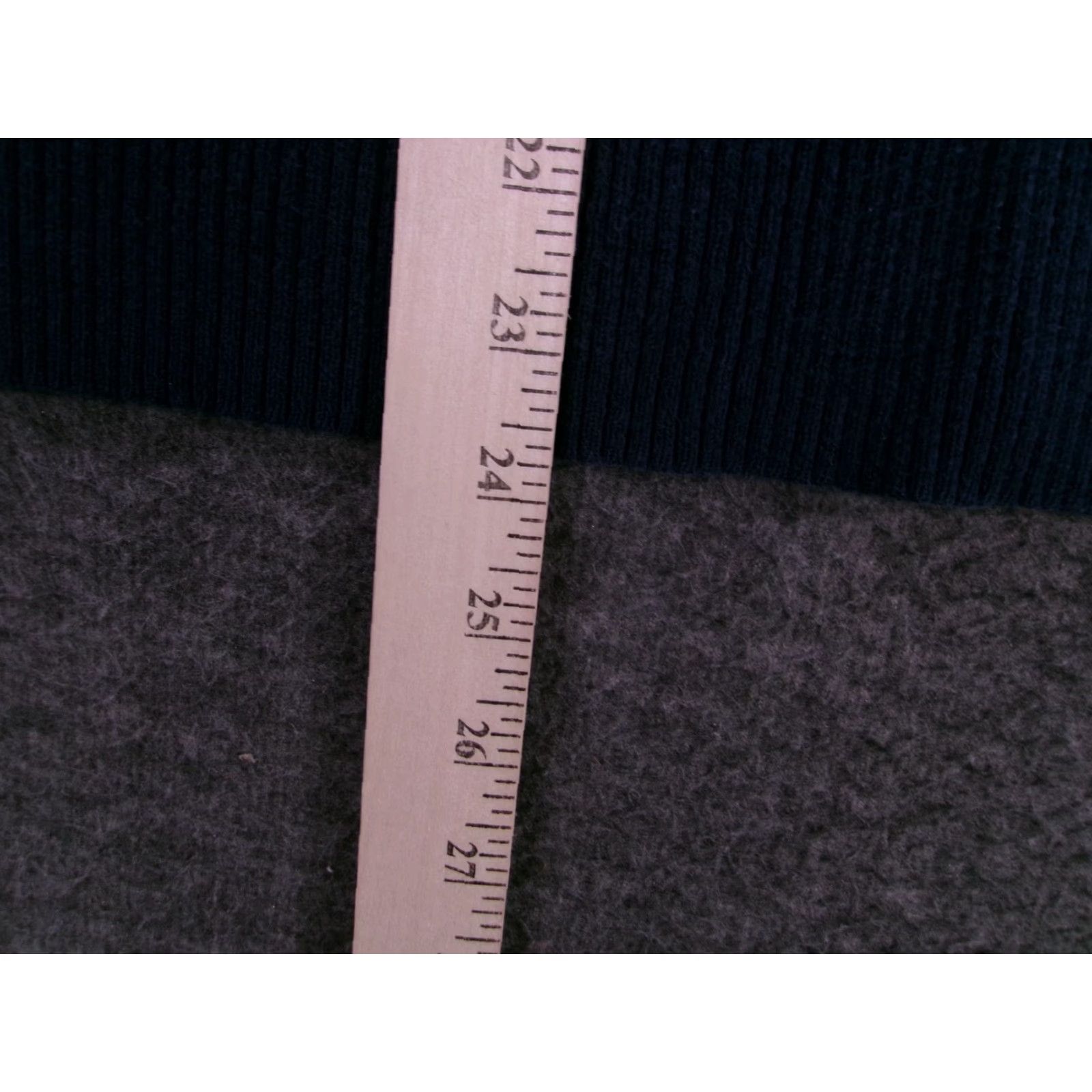 Vintage FASHION BUG Sweater Women 14 Navy Cream Striped Ribbed V-Neck Pullover Long Sleeve Casual Y2K Preppy Size XL / US 12-14 / IT 48-50 - 6 Thumbnail