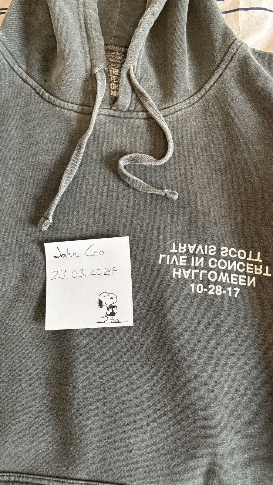 image of Travis Scott X The Texas Chainsaw Massacre Hoodie in Grey, Men's (Size Large)