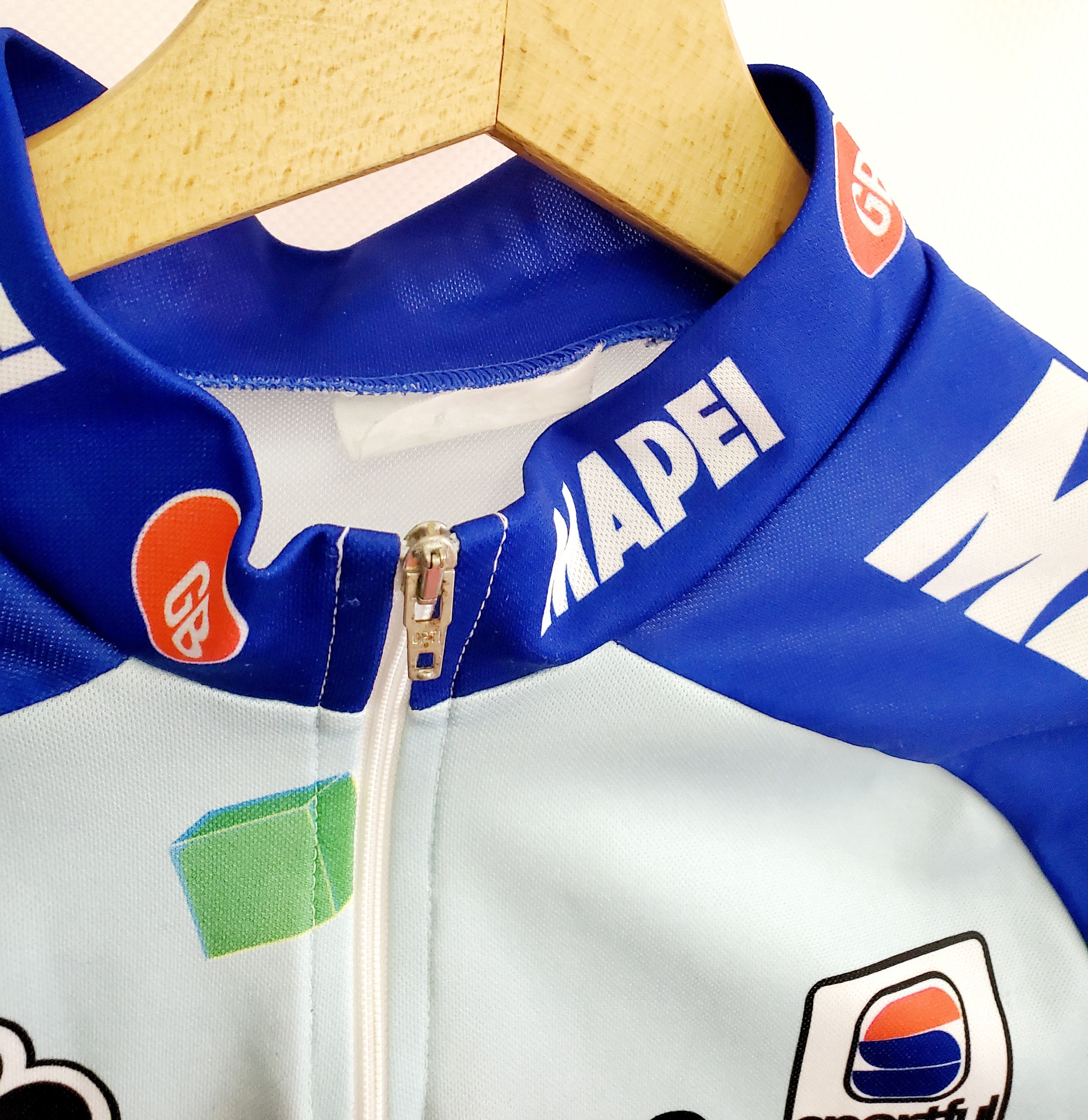 Vintage Vintage Sportfull Mapei Cycling Jersey GB Colnago Latexco L Size US L / EU 52-54 / 3 - 4 Thumbnail