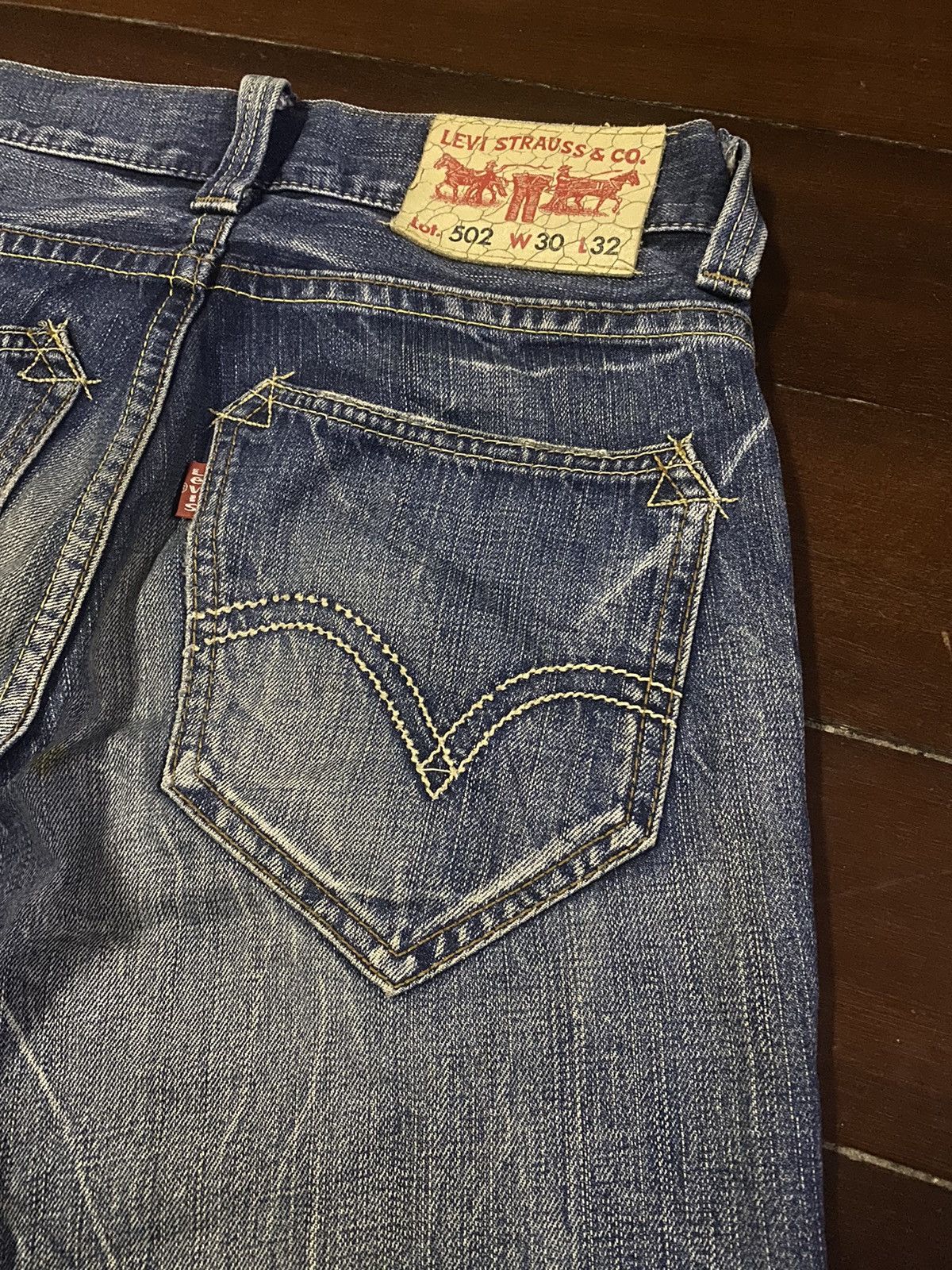 Levi's Fire 🔥 LEVIS 502 mud wash dirty distressed claw mark Size US 32 / EU 48 - 8 Thumbnail