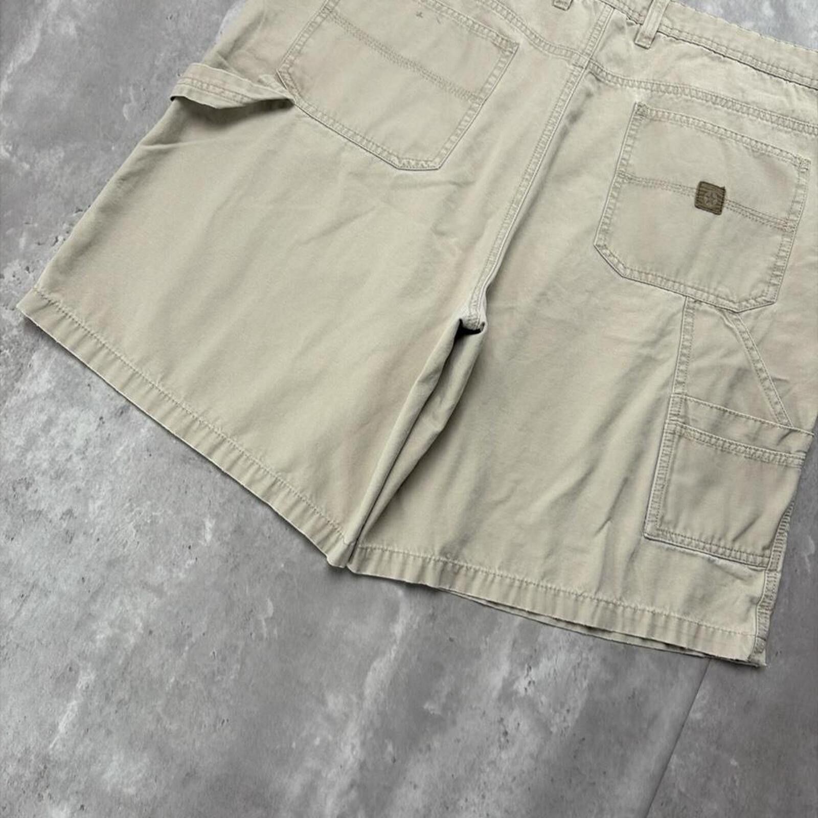 Faded Glory Y2K Beige Faded Glory Grunge Baggy Carpenter Skater Shorts Size US 38 / EU 54 - 4 Thumbnail