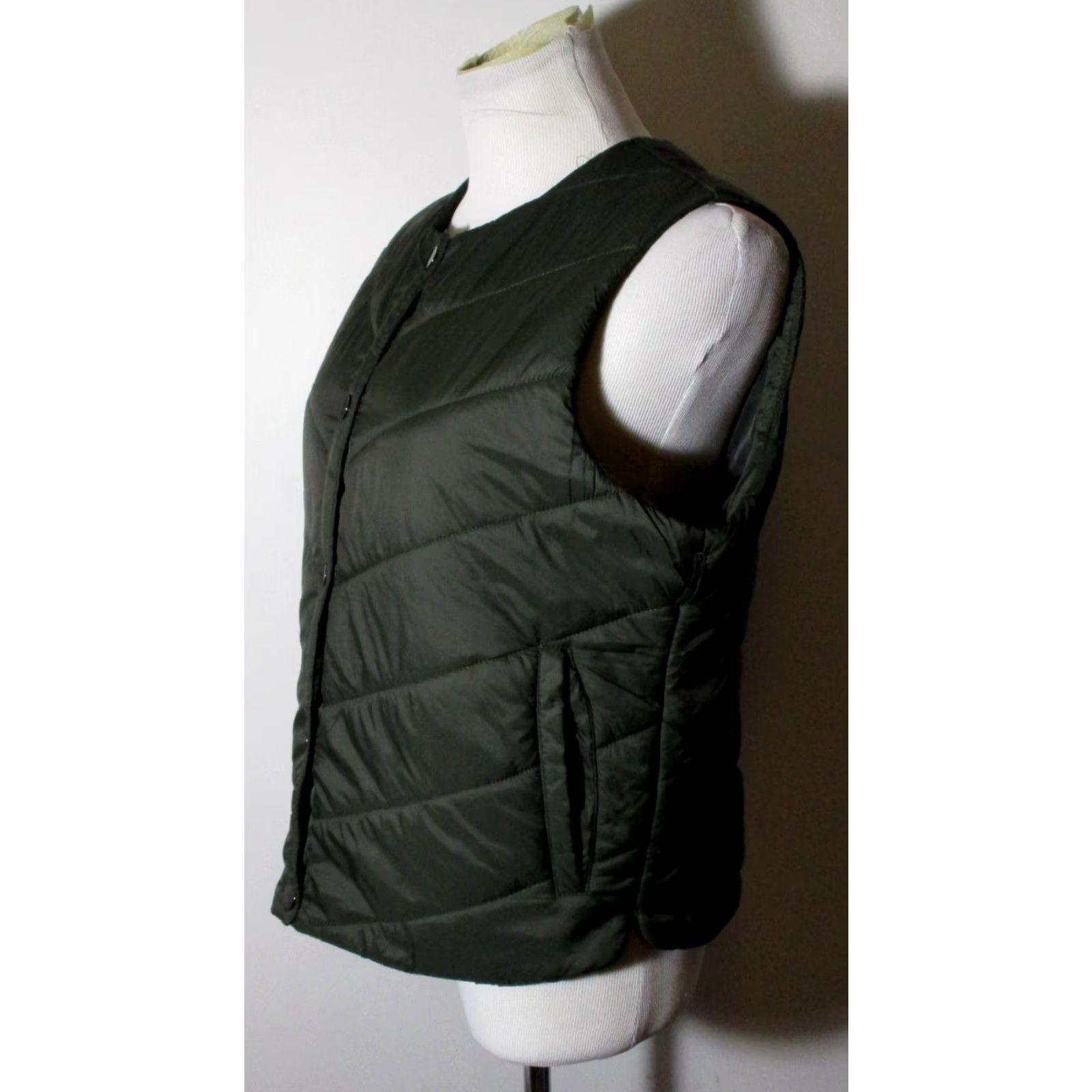 Sam Edelman Sam Edelman Vest Women's Size M Brown Insulated Snap Button Size M / US 6-8 / IT 42-44 - 4 Thumbnail