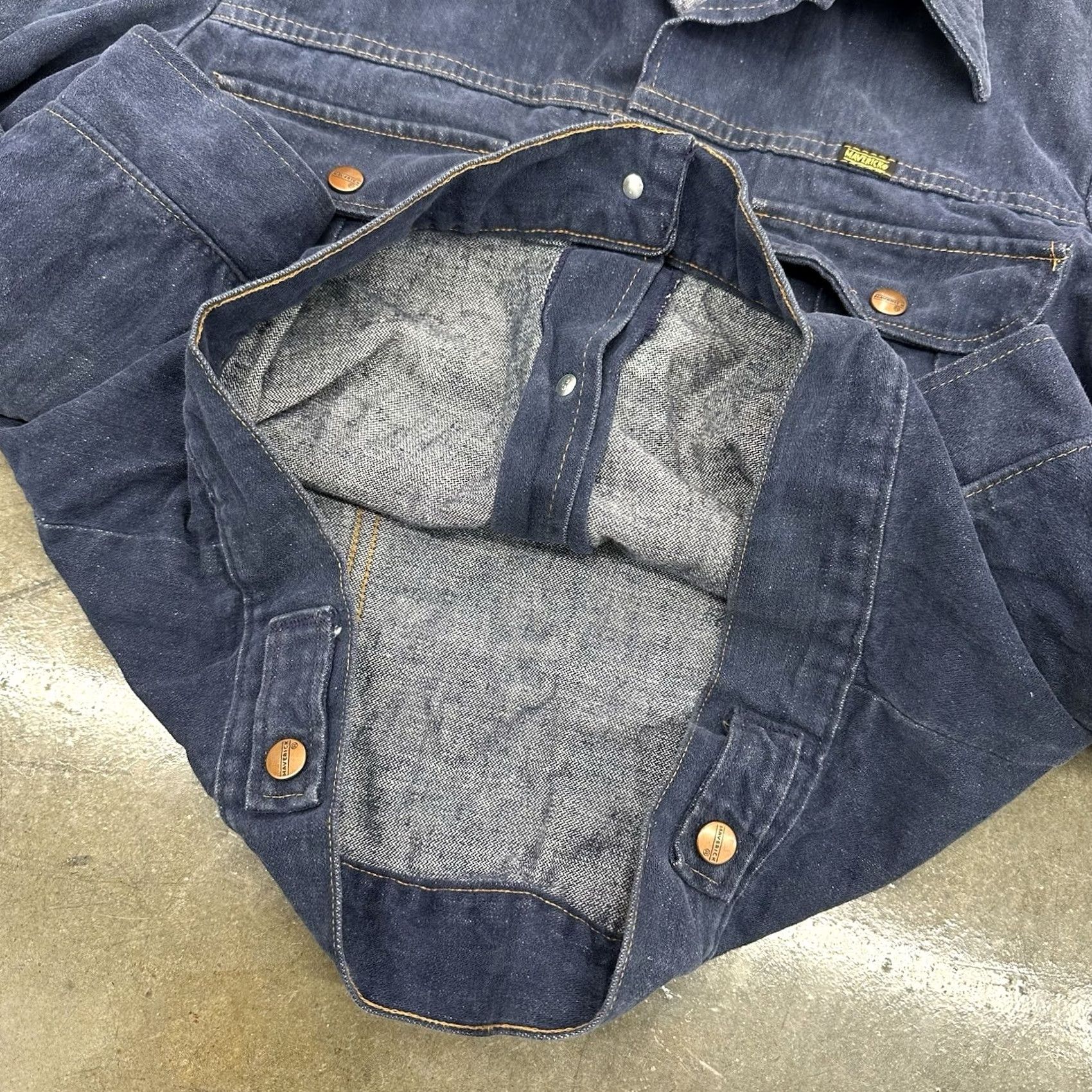 Vintage VINTAGE Blue Bell Denim Jacket S/M Blue Brushed Cotton Made In USA 1970s Mens Womens Boys Girls Regular Size Size US S / EU 44-46 / 1 - 4 Thumbnail