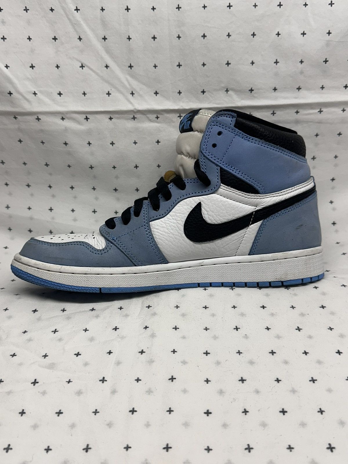 Nike University Blue Air Jordan 1 Retro High *used Size US 9 / EU 42 - 14 Thumbnail