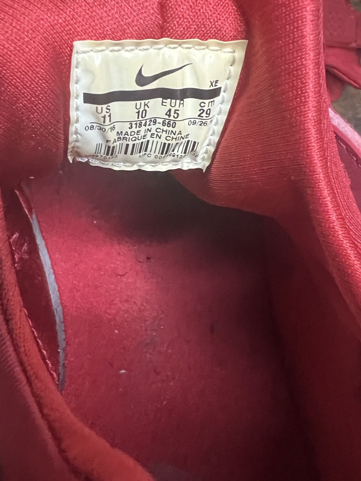 Nike Nike Air Huarache - Triple Red Size US 11 / EU 44 - 5 Thumbnail