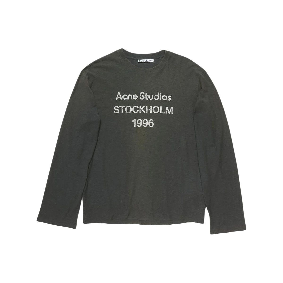 Acne Studios Acne Studios 1996 Stockholm Logo Long Sleeve T-Shirt XXS Size US XXS / EU 40 - 1 Thumbnail