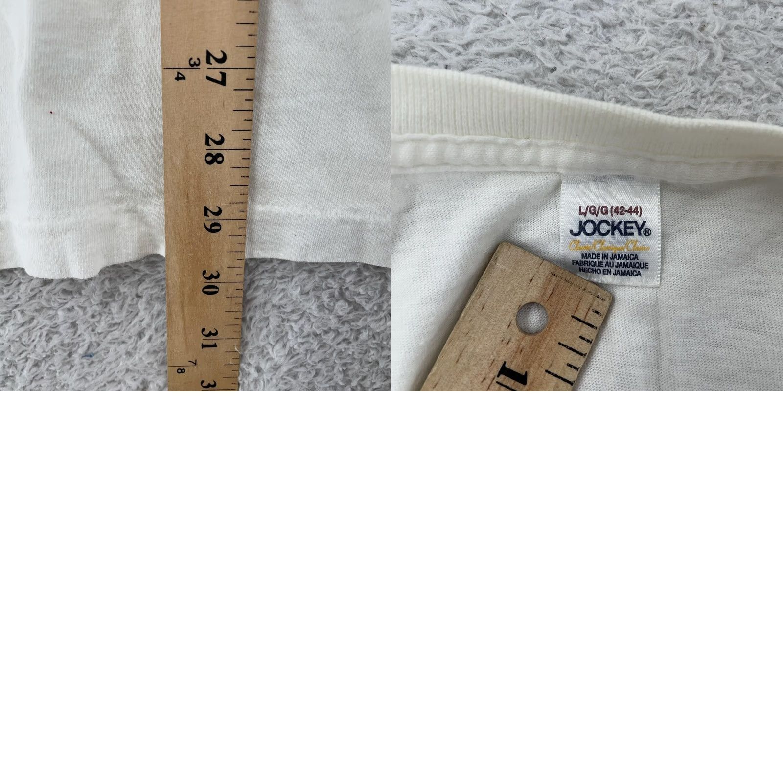 Jockey Vtg Jockey Blank White Deep V Neck Shirt Mens Medium Undershirt Classic Tee Size US M / EU 48-50 / 2 - 8 Thumbnail
